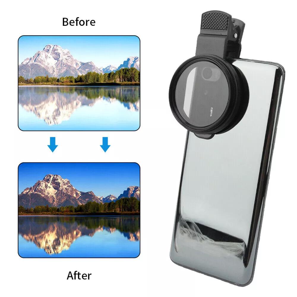 CPL Filter HD Clip On Cover Polarizer Lens Clip Phone Camera Lens 52mm - Image 4