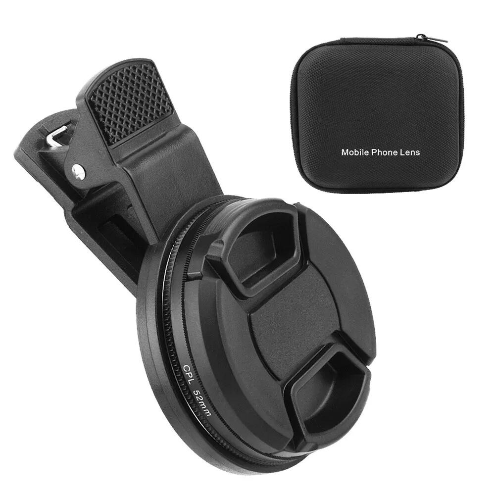 CPL Filter HD Clip On Cover Polarizer Lens Clip Phone Camera Lens 52mm - Image 2