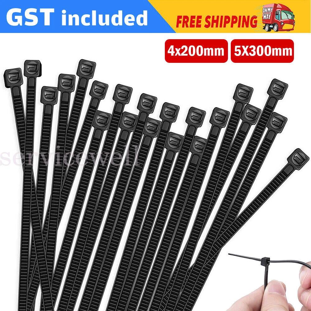 Cable Ties Zip Ties Nylon UV Stabilised 100 Bulk Black Cable Tie AU - Image 3
