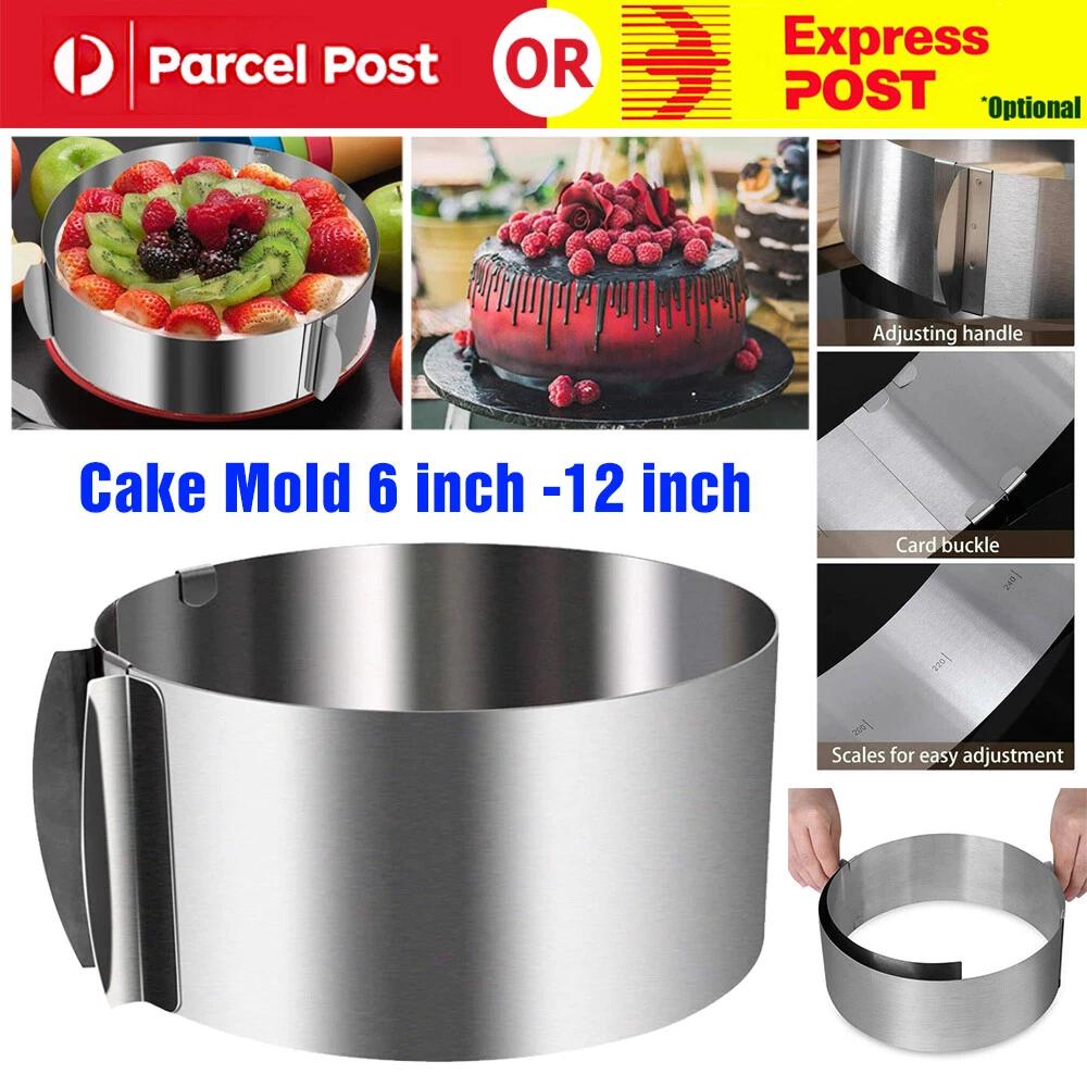 Cake Mold 6 -12  Adjustable Round Baking Cake Ring For Mousse Stainless Steel