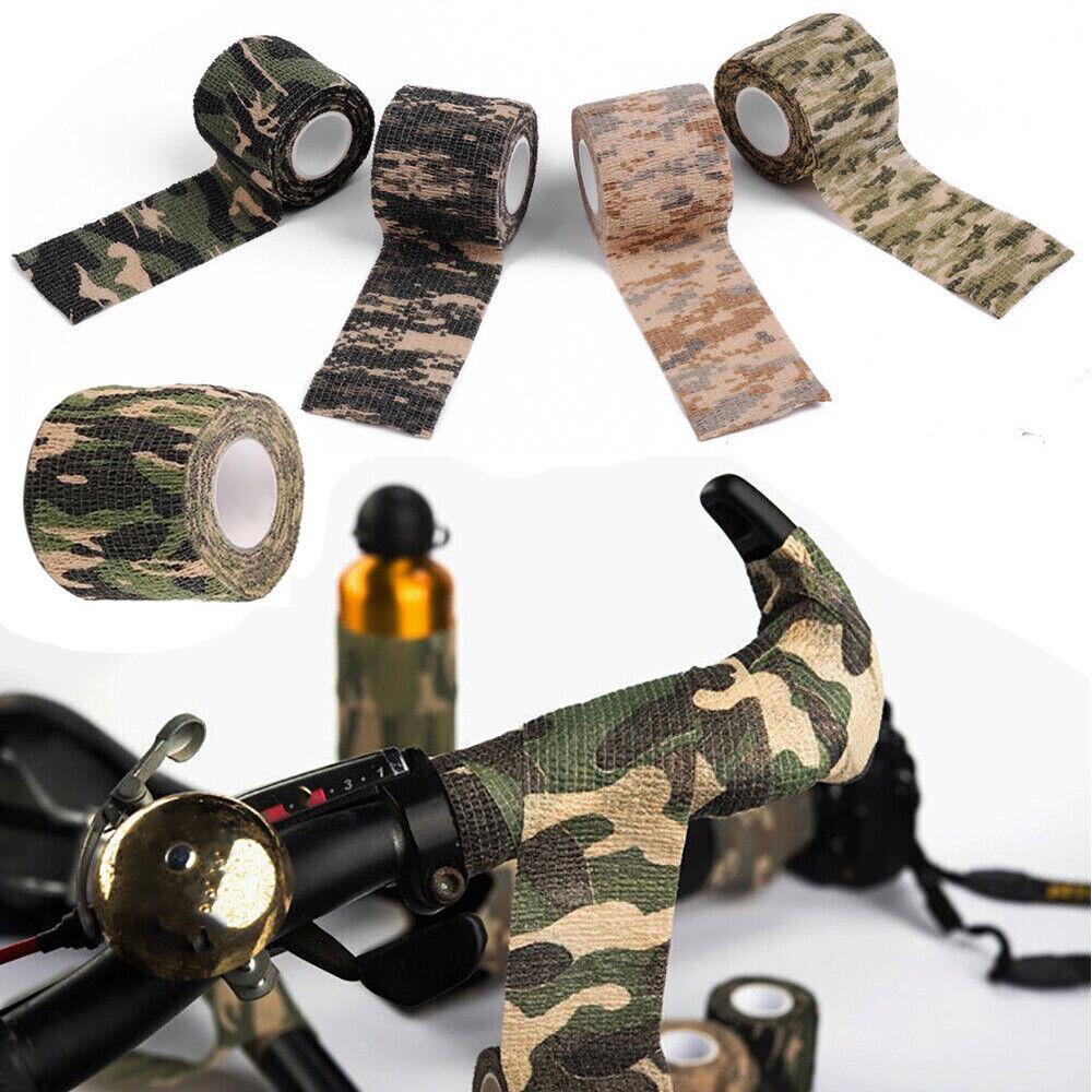 Camo Tape Army Camo Wrap Rifle Gun Shooting Hunting Camouflage Stealth Webbing - Image 4
