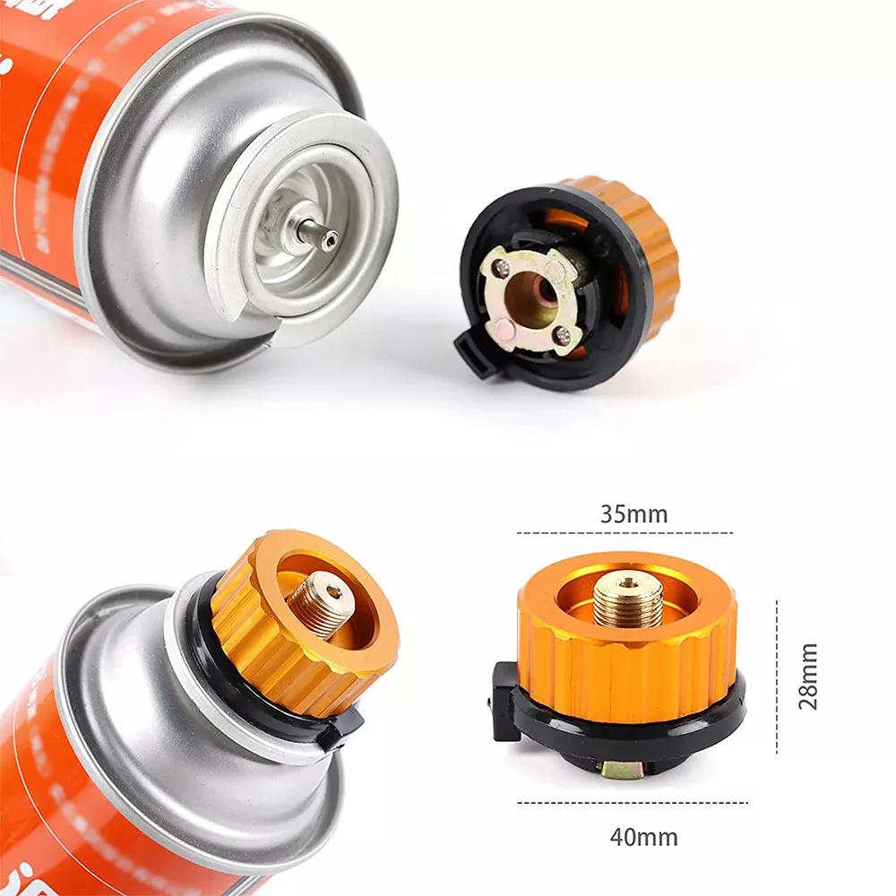 Camping Gas Adapter Outdoor Converter Furnace Connector for Butane Can Split AU
