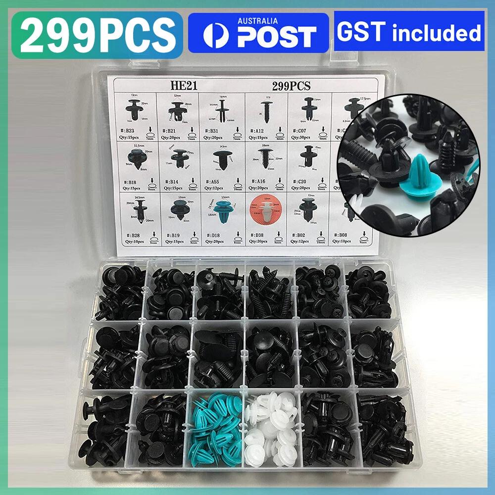 Car Body Clips Plastic Trim Fastener Kit For Honda Toyota Auto Panel Bumper AU