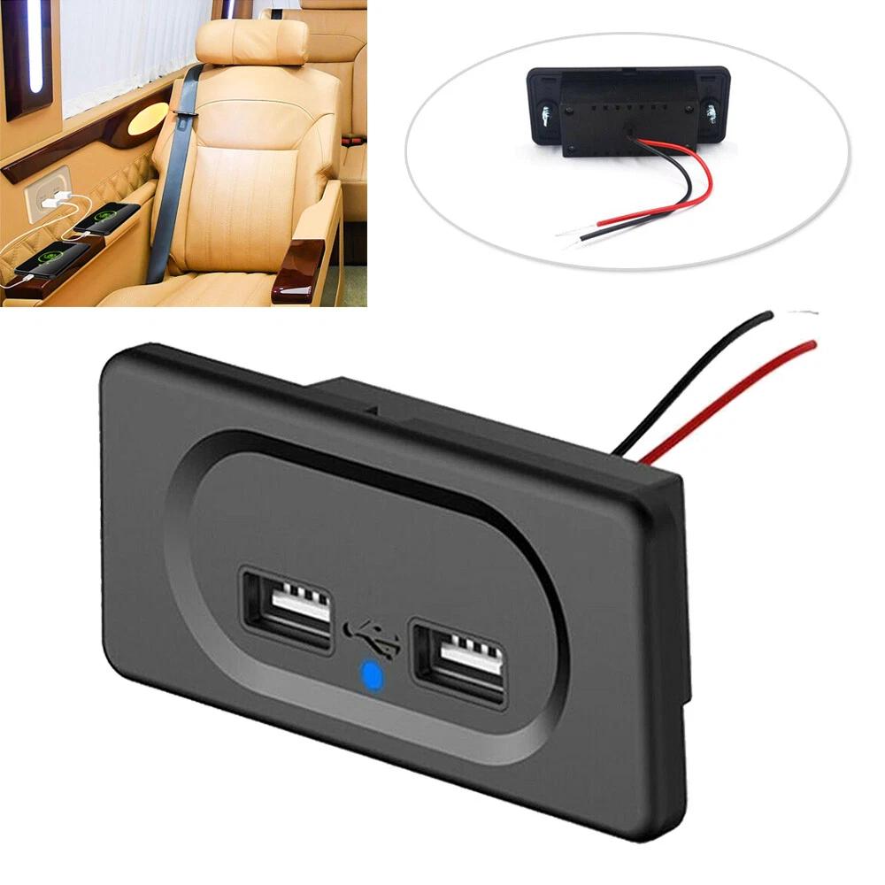 Car Charger Cigarette Lighter Socket Power Outlet Splitter Dual Adapter USB 12V