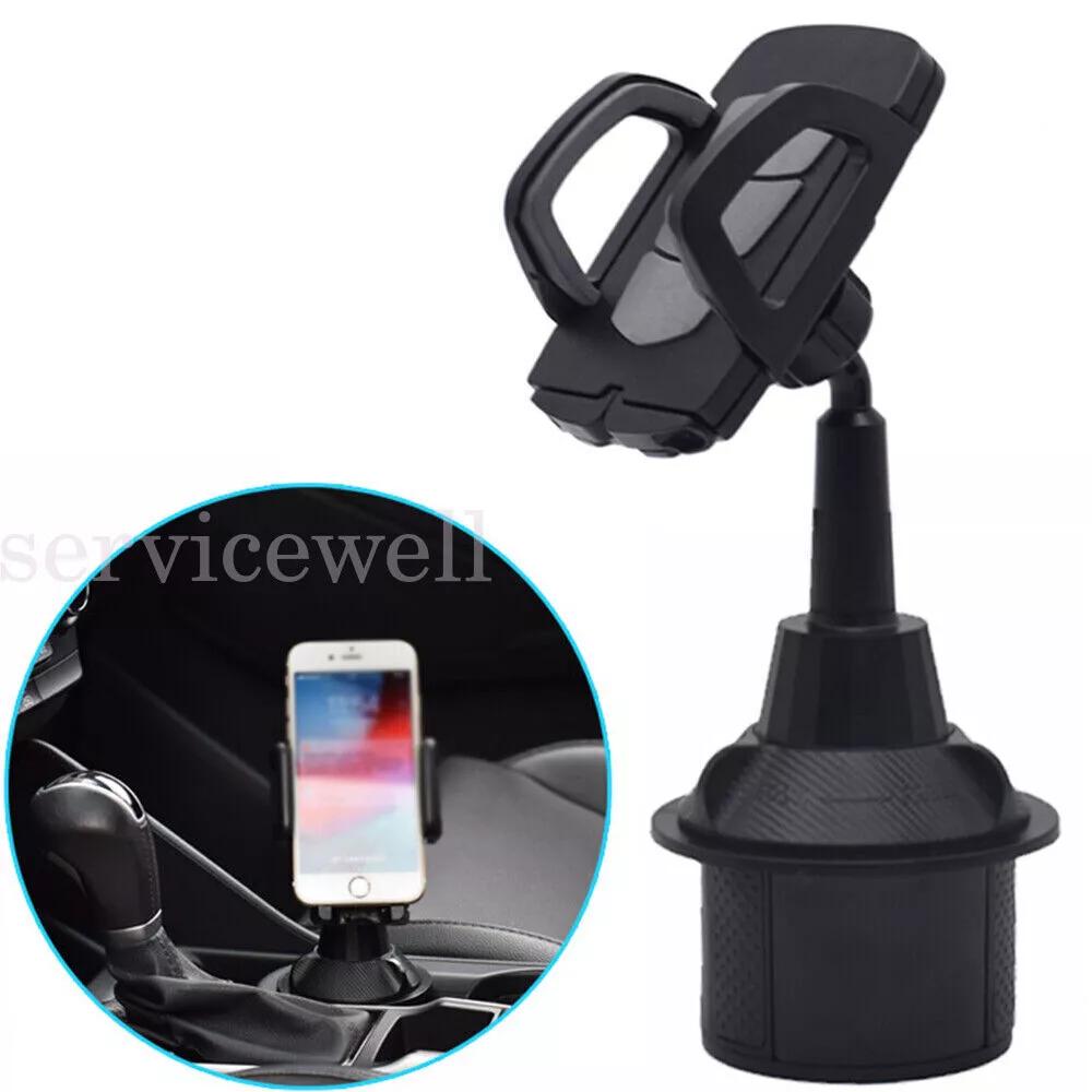 Car Cup Drink Holder Stand Cradle Adjustable 360 Cell Phone Mount Clip Universal