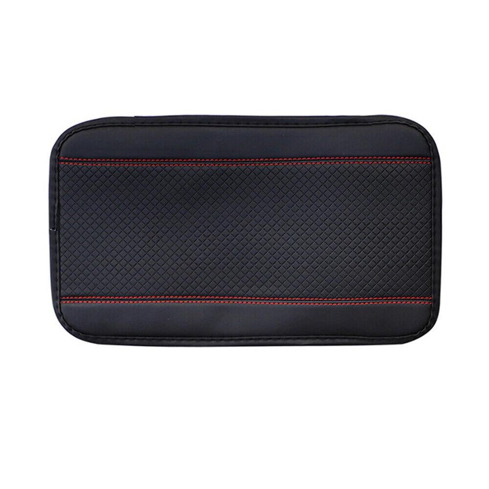 Car Leather Cushion Mat Armrest Cover Pad Center Console Box Protector 32*19cm - Image 7