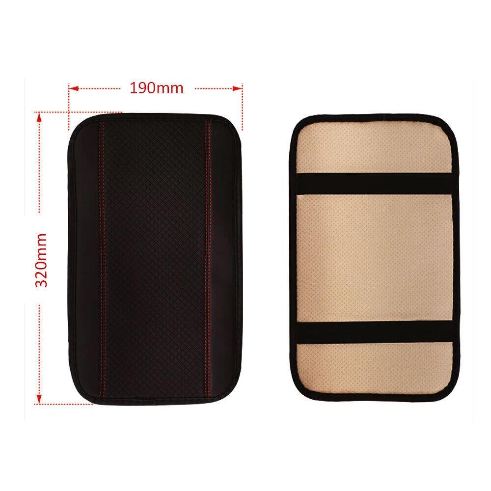 Car Leather Cushion Mat Armrest Cover Pad Center Console Box Protector 32*19cm - Image 2