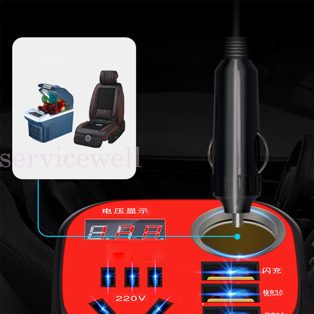 Car Mounted Cup Type Inverter Converter QC Charger, Car Power Converter 12V/24V - Image 4