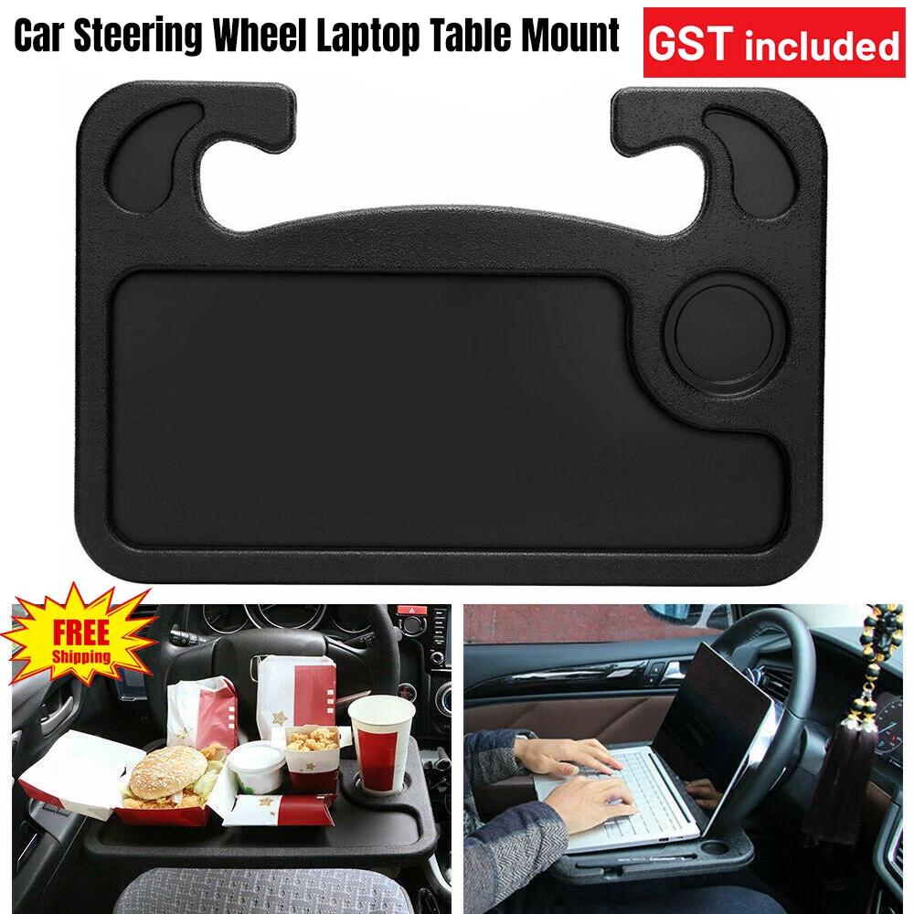 Car Steering Wheel Mount Tray Laptop Table Eating Food Stand Desk Drink Holder