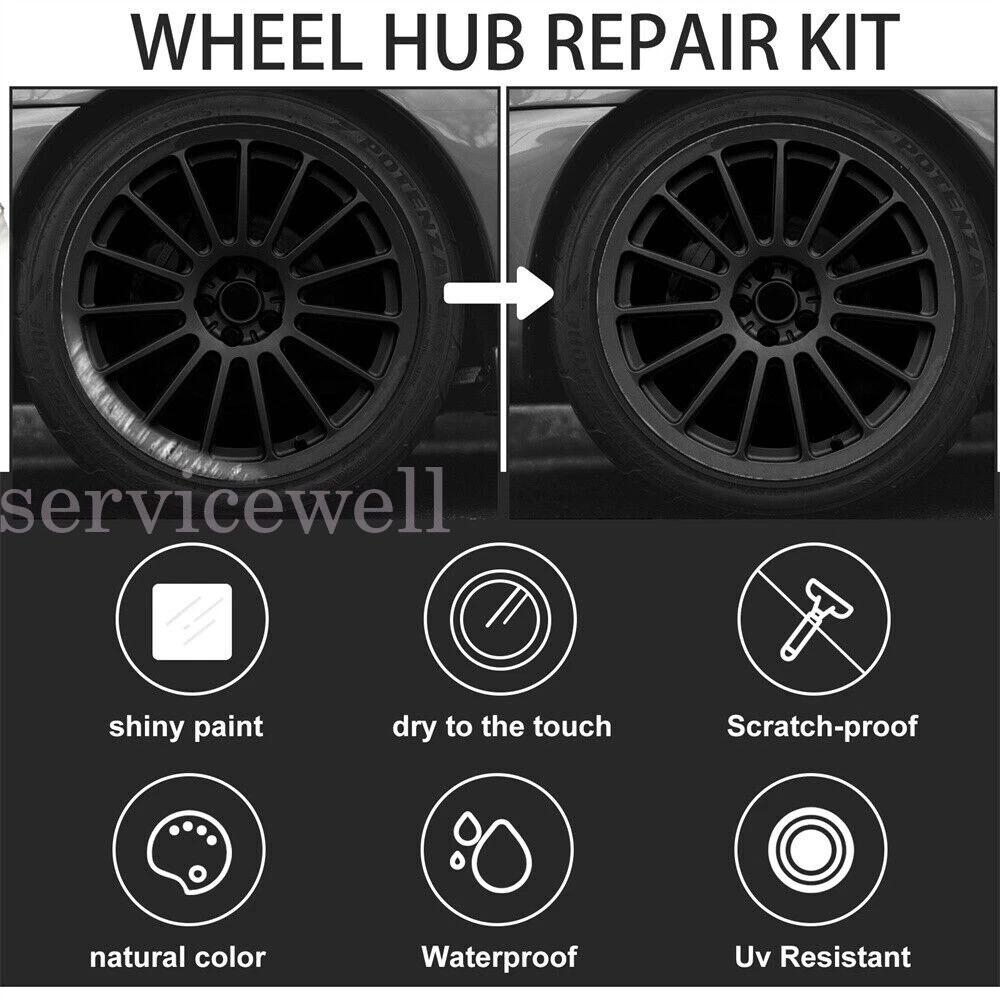 Car Wheel Repair-Kit Surface Touch-Up Scratch Fix Paint Pen Black Universal New - Image 5