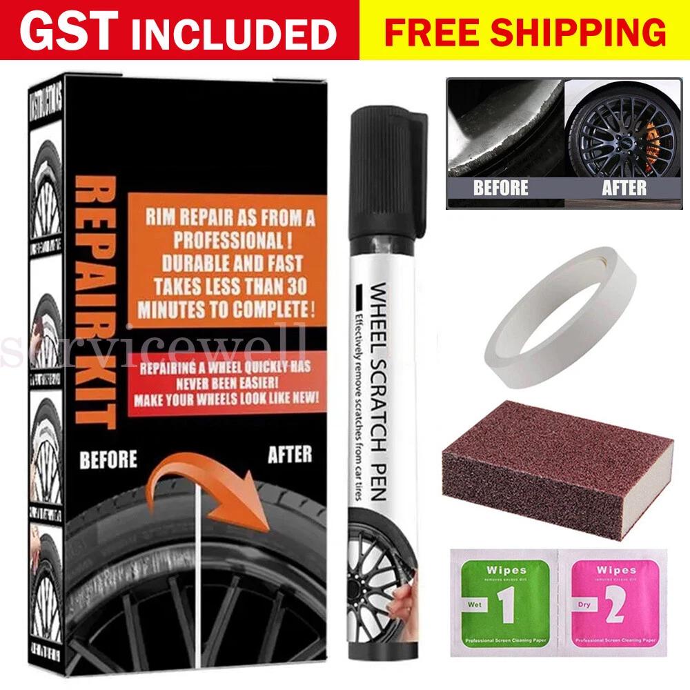 Car Wheel Repair-Kit Surface Touch-Up Scratch Fix Paint Pen Black Universal New
