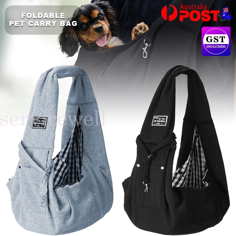 Carrier Bag Sling Mesh Backpack Pet Dog Cat Puppy Comfort Travel Tote Shoulder
