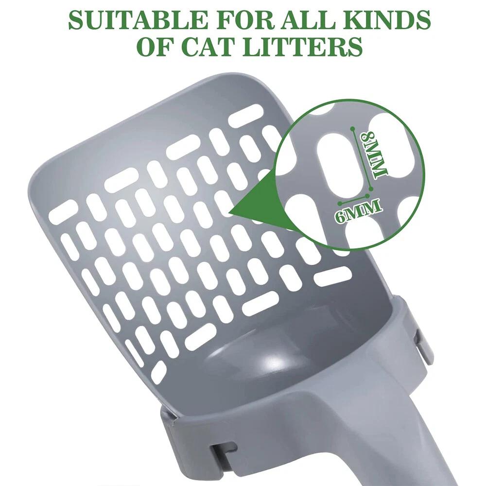 Cat Litter Scoop Integrated Detachable Shovel Holder Poop Pet Sifter Cleaning - Image 6