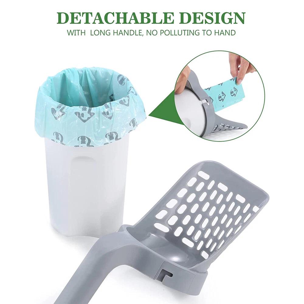 Cat Litter Scoop Integrated Detachable Shovel Holder Poop Pet Sifter Cleaning - Image 5