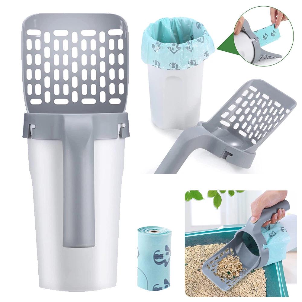 Cat Litter Scoop Integrated Detachable Shovel Holder Poop Pet Sifter Cleaning - Image 2