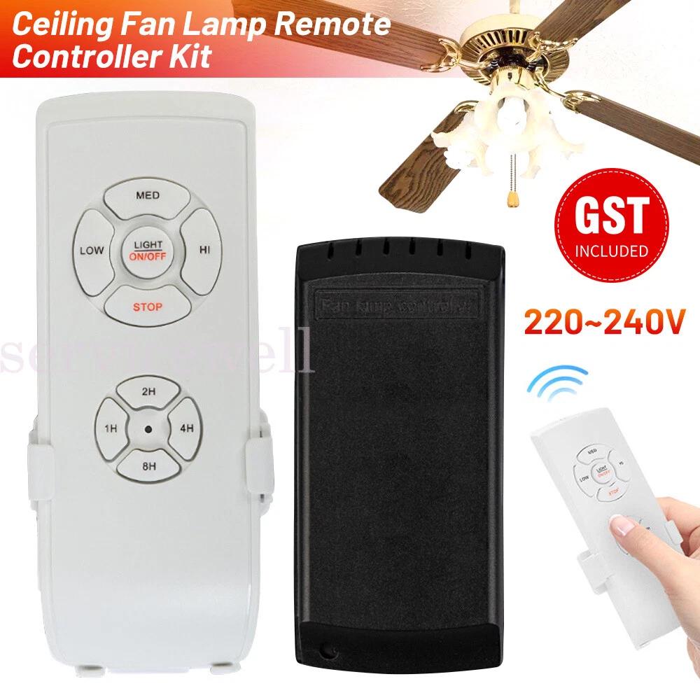 Ceiling Fan Lamp Remote Controller Kit+Timing Wireless Remote Control for Home
