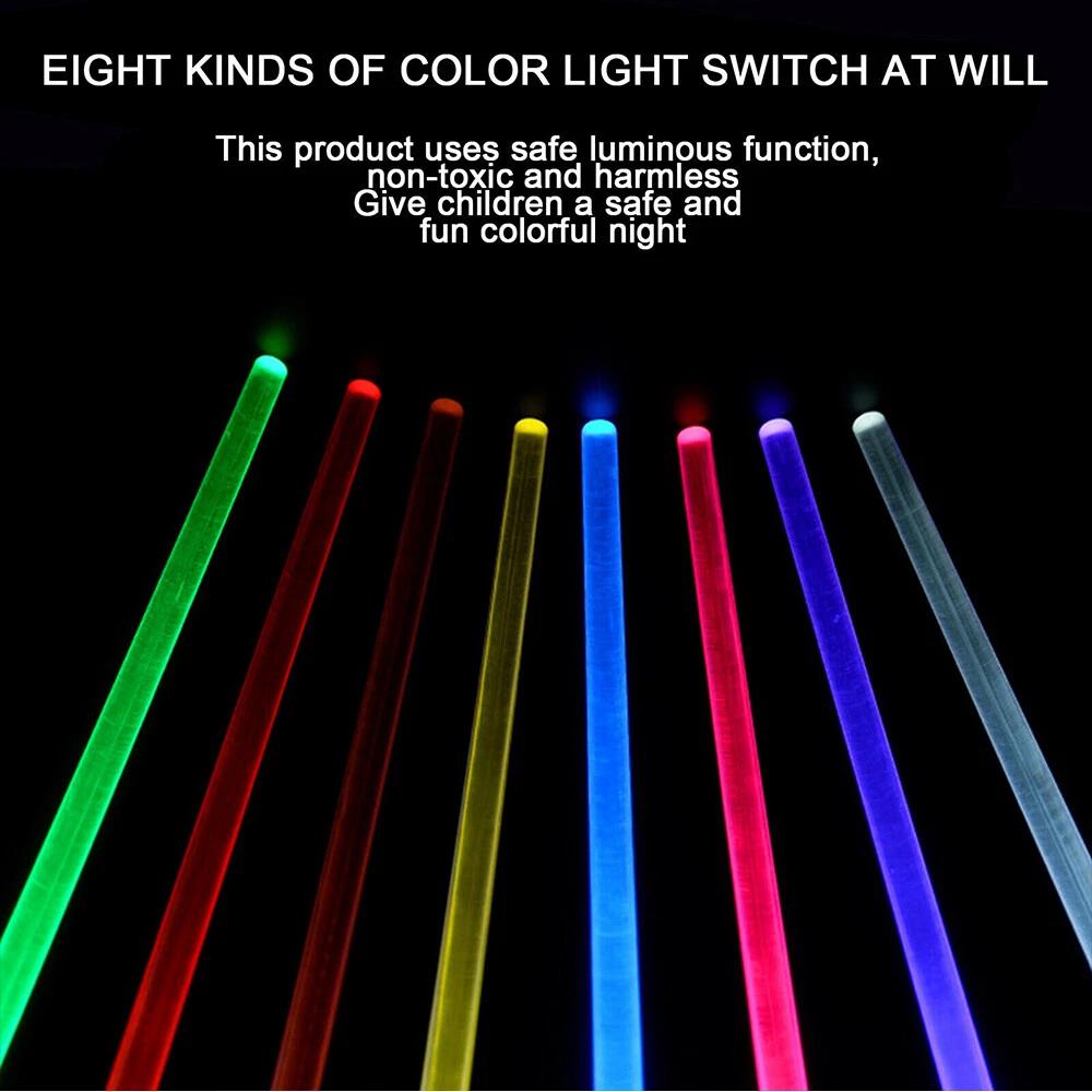 Chopsticks Light Up LED Glowing Light Saber Chop Sticks Reusable Lightup 2022 - Image 5