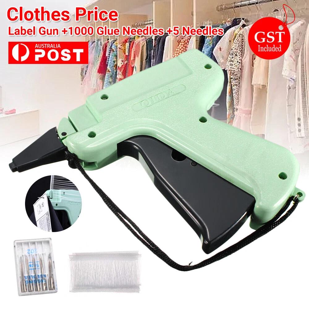 Clothes Garment Price Label Tagging Tags Gun Machine+1000 Glue Needles+5 Needles