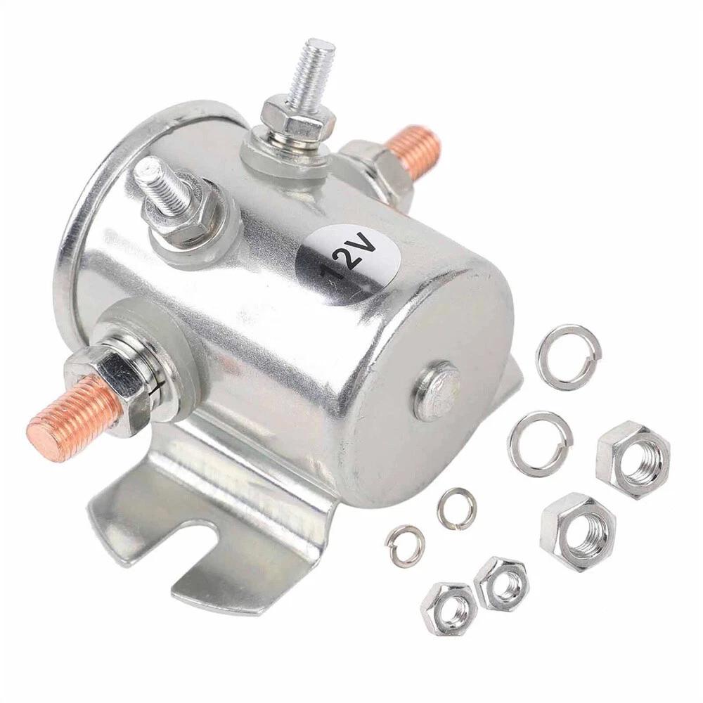 Continuous Solenoid Relay DUAL BATTERIES Heavy Duty Winch For Golf Marine 200A - Image 3