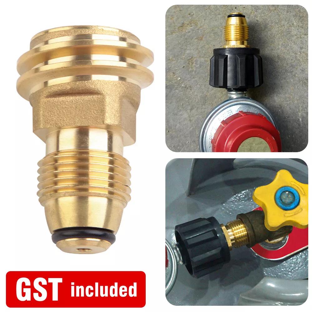 Converts Propane LP Gas Bottle Tank Adapter Valve POL to QCC1 Outlet Brass Part