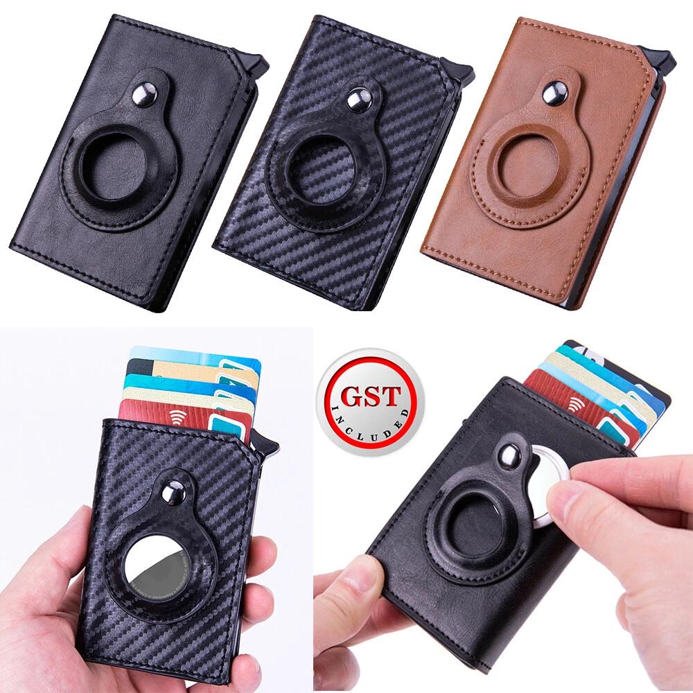 Cover For Airtag Wallet PU Leather Credit Card Money Holder AirTag Case Air Tag