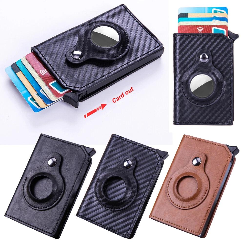 Cover For Airtag Wallet PU Leather Credit Card Money Holder AirTag Case Air Tag - Image 3