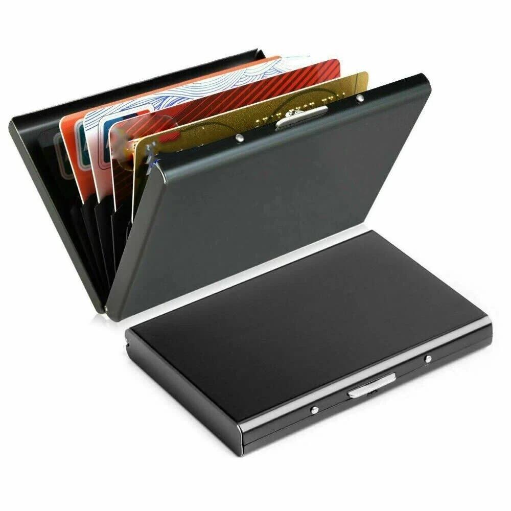 Credit Card Wallet RFID Blocking Stainless Business Card Holder Case Protector - Image 4