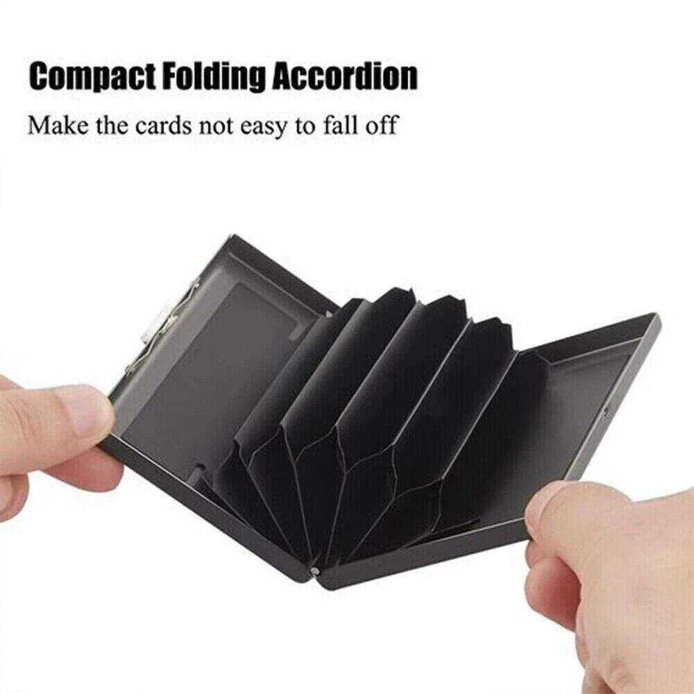 Credit Card Wallet RFID Blocking Stainless Business Card Holder Case Protector - Image 3