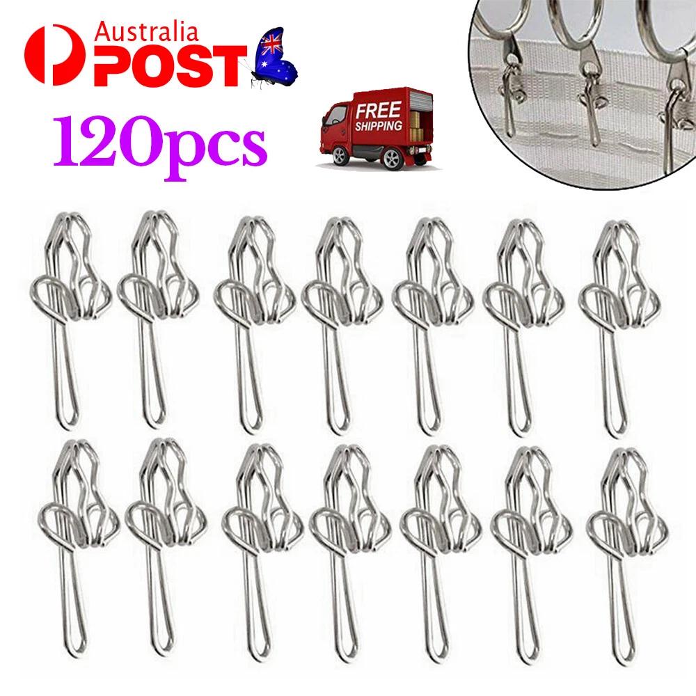 Curtain Gathering Hook 28mm Pencil Pleat Small Gather Metal Gather Hooks 120pcs