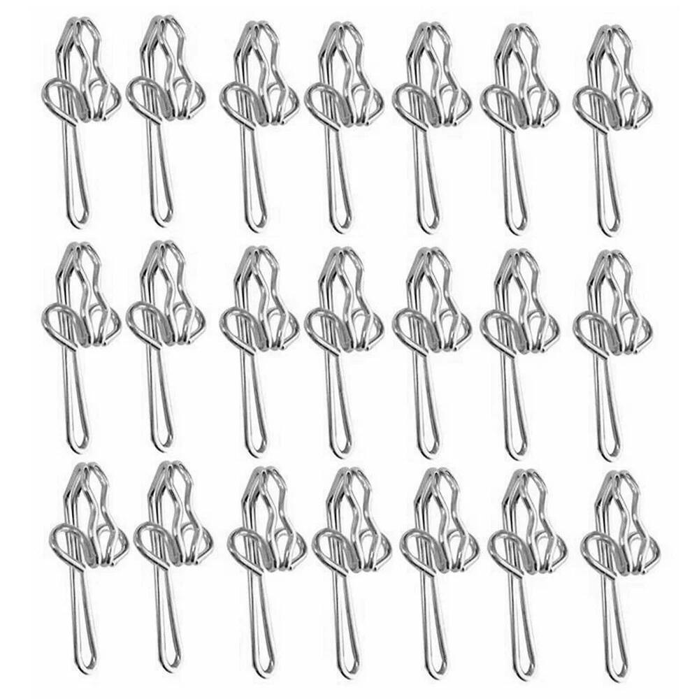 Curtain Gathering Hook 28mm Pencil Pleat Small Gather Metal Gather Hooks 120pcs - Image 3