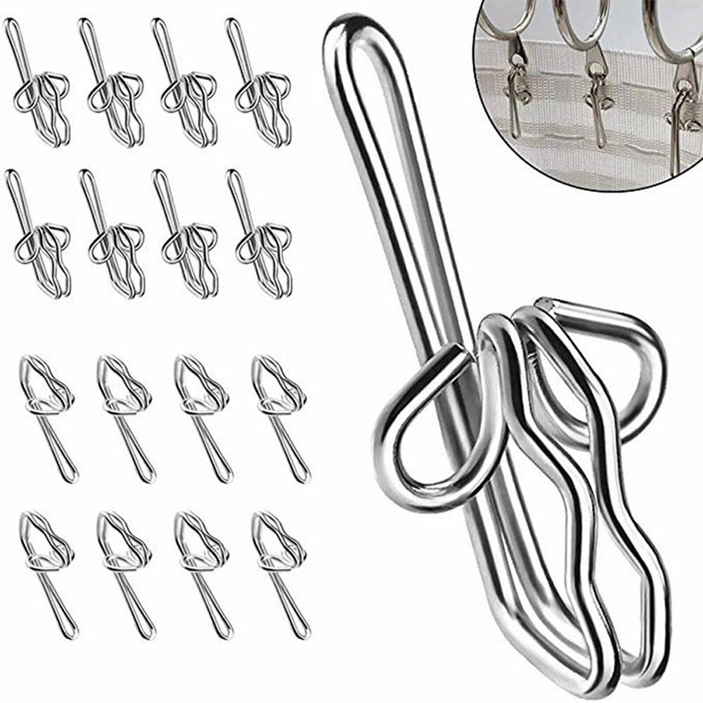 Curtain Gathering Hook 28mm Pencil Pleat Small Gather Metal Gather Hooks 120pcs - Image 4