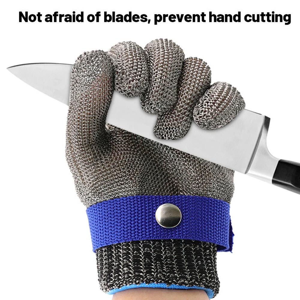 Cut Proof Stab Resistant Glove Stainless Steel Metal Mesh Butcher Safety Gloves - Image 7