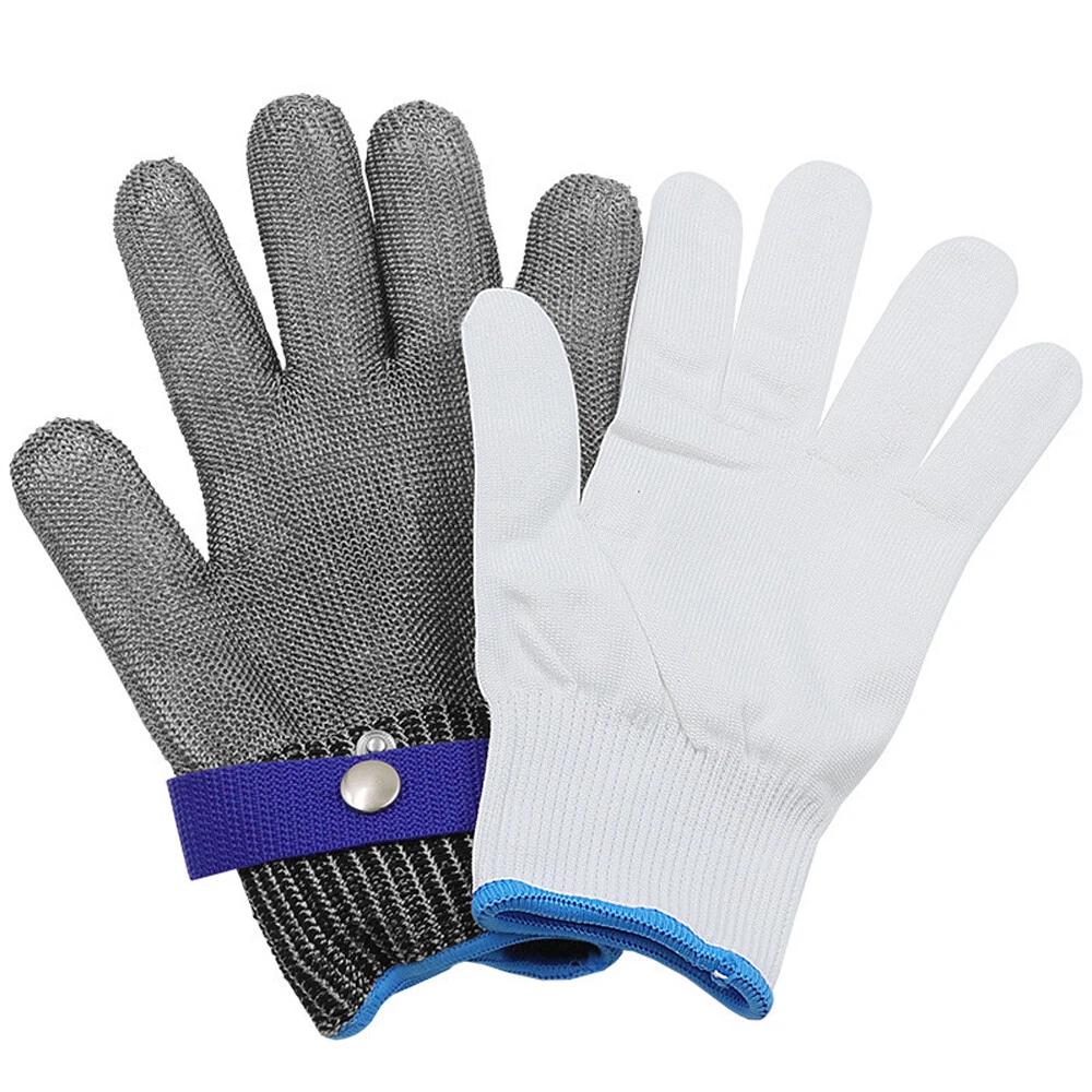 Cut Proof Stab Resistant Glove Stainless Steel Metal Mesh Butcher Safety Gloves - Image 2