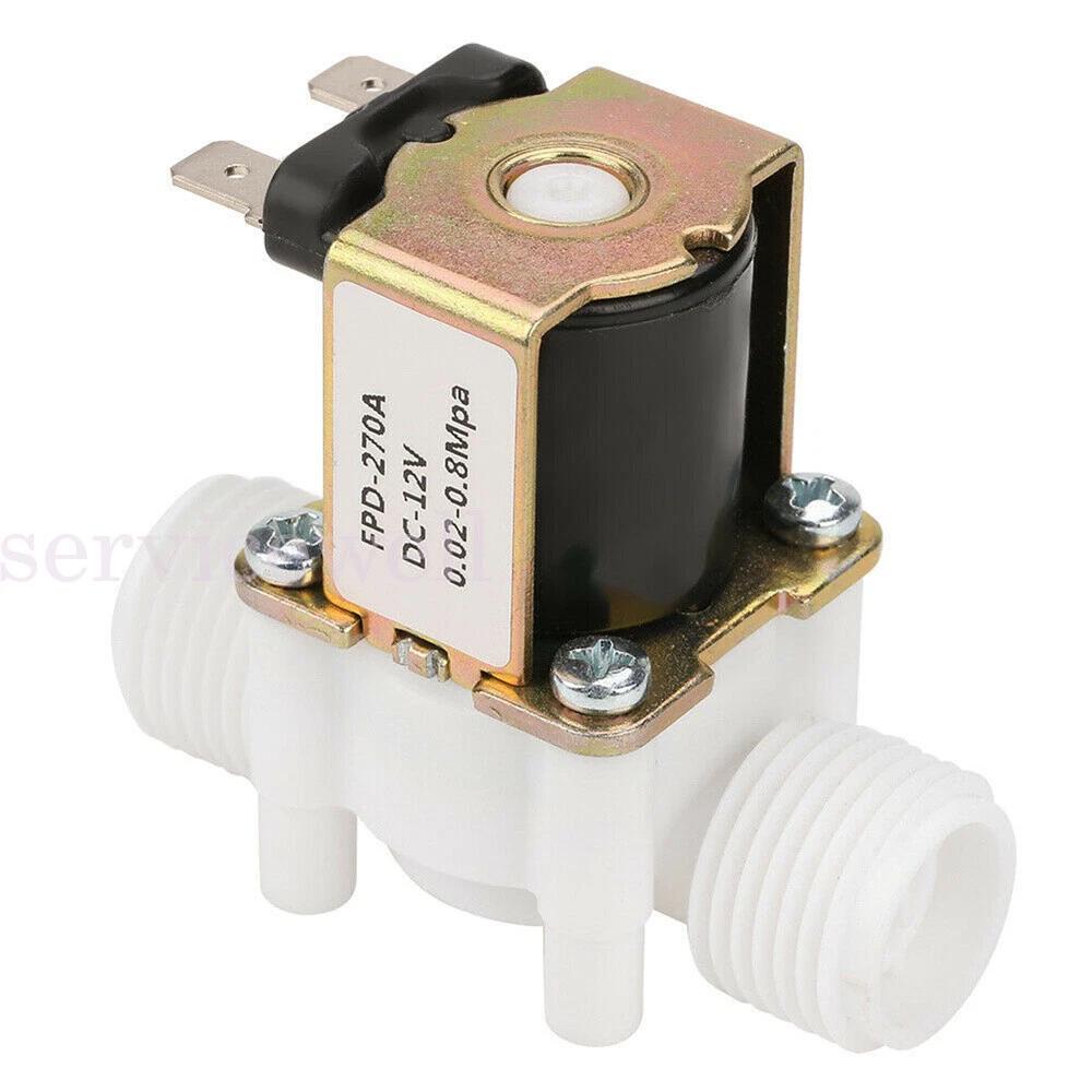 DC 12V Electric Solenoid Valve Water Air Outside 1/2  Normally Closed N/C - Image 7
