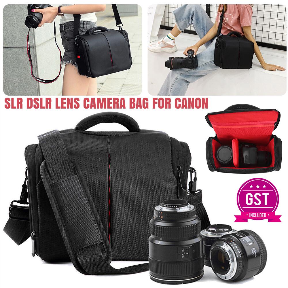 DSLR SLR Camera Bag Shoulder Travel For Sony Nikon Canon Shack Proof Soft Case