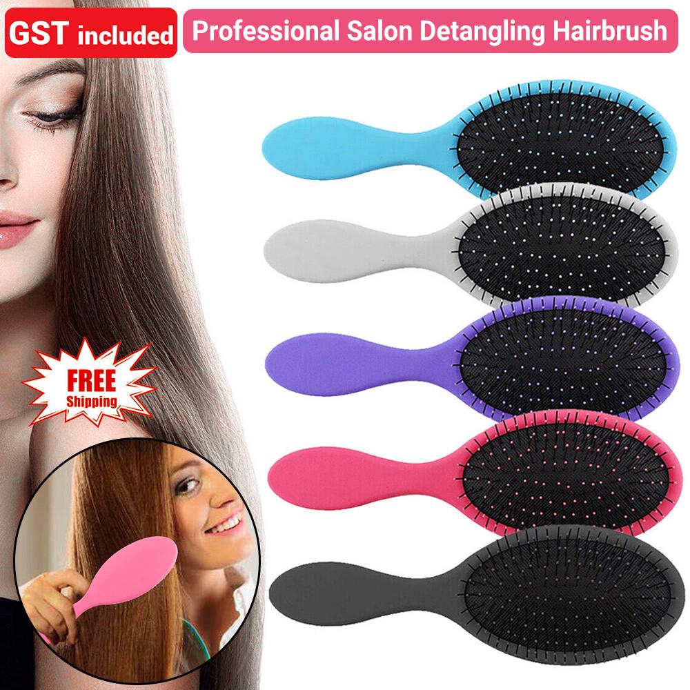 Detangle Brush Boar Bristle Nylon Hairbrush Head Hair Smooth Scalp Massage Comb