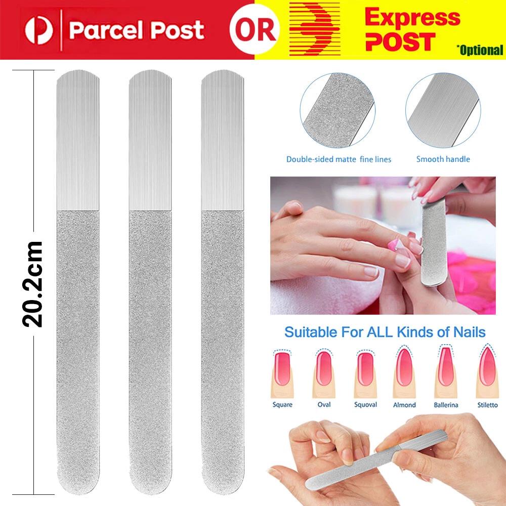 Diamond Deb Double Side Steel Nail Sanding File Buffer Washable Manicure Tool