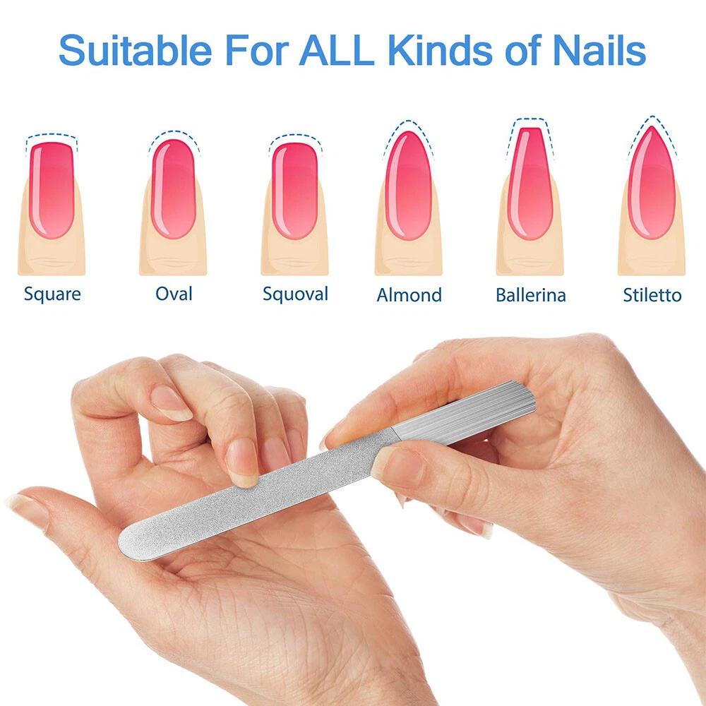 Diamond Deb Double Side Steel Nail Sanding File Buffer Washable Manicure Tool - Image 3