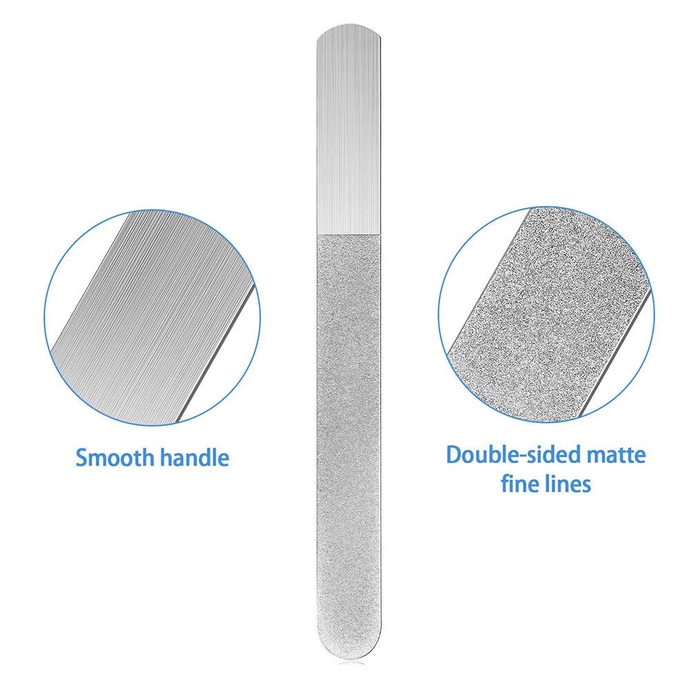 Diamond Deb Double Side Steel Nail Sanding File Buffer Washable Manicure Tool - Image 6