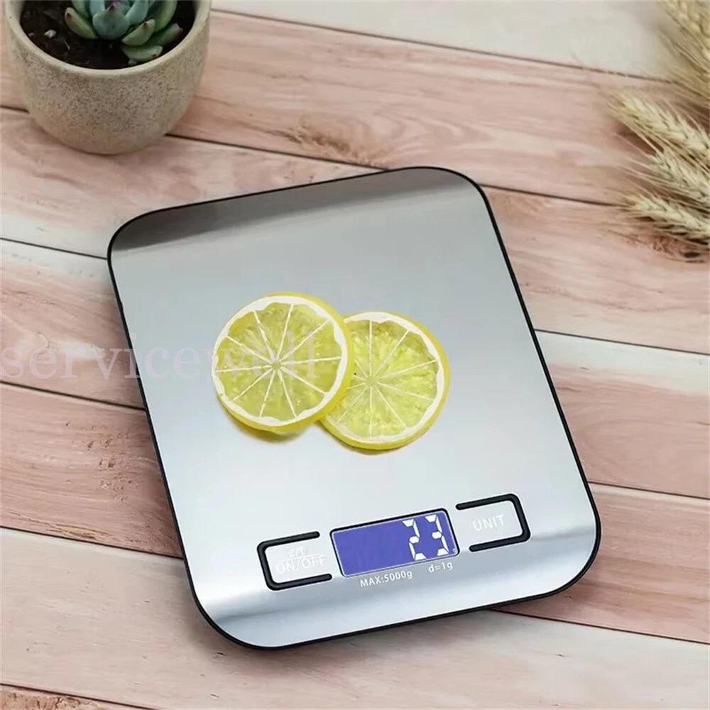 Digital Kitchen Scale LED Display 5Kg/1G Stainless Steel Panel Weighing Scale - Image 7