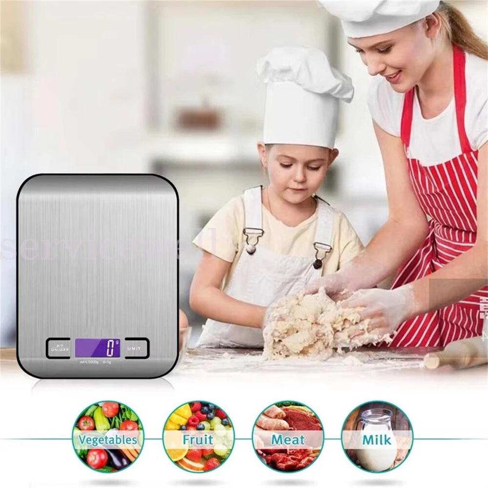 Digital Kitchen Scale LED Display 5Kg/1G Stainless Steel Panel Weighing Scale - Image 5