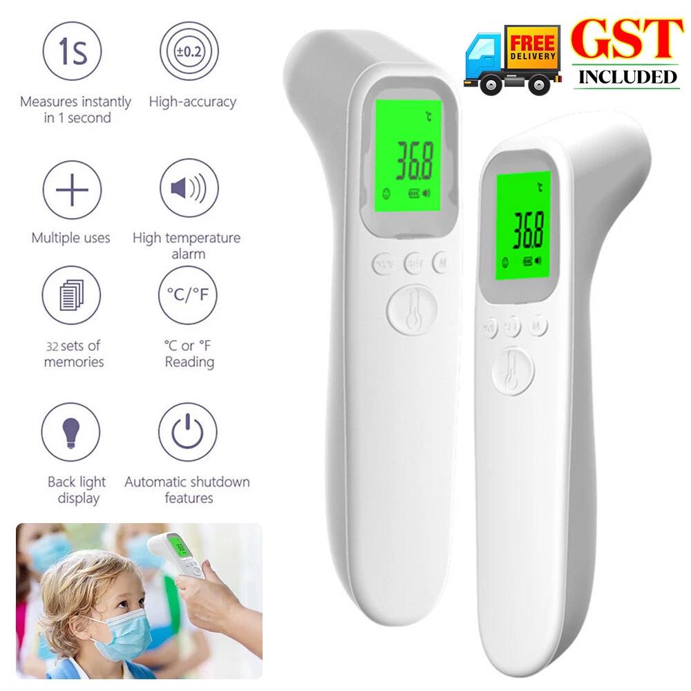 Digital LCD Infared Thermometer Gun Non Contact Forehead Ear Body Temperature