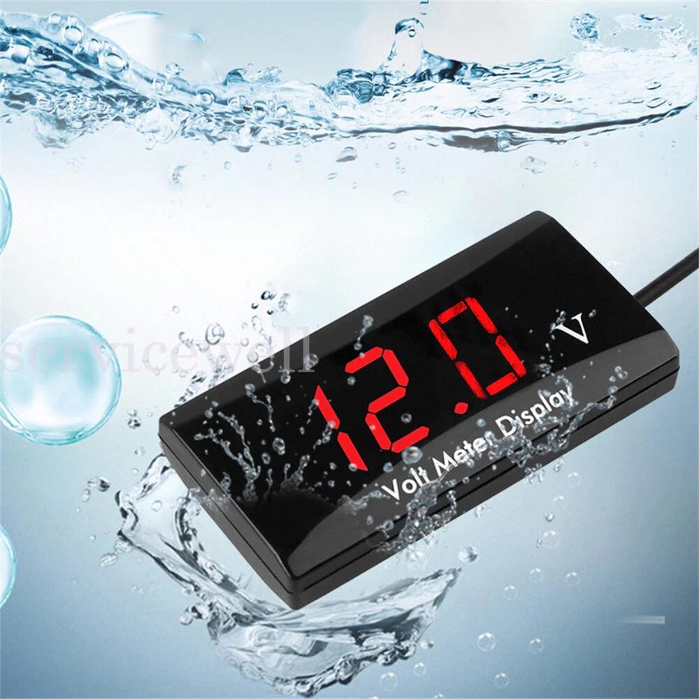 Digital LED Display Voltmeter Voltage Gauge Panel Meter 12V For Car Motorcycle - Image 3