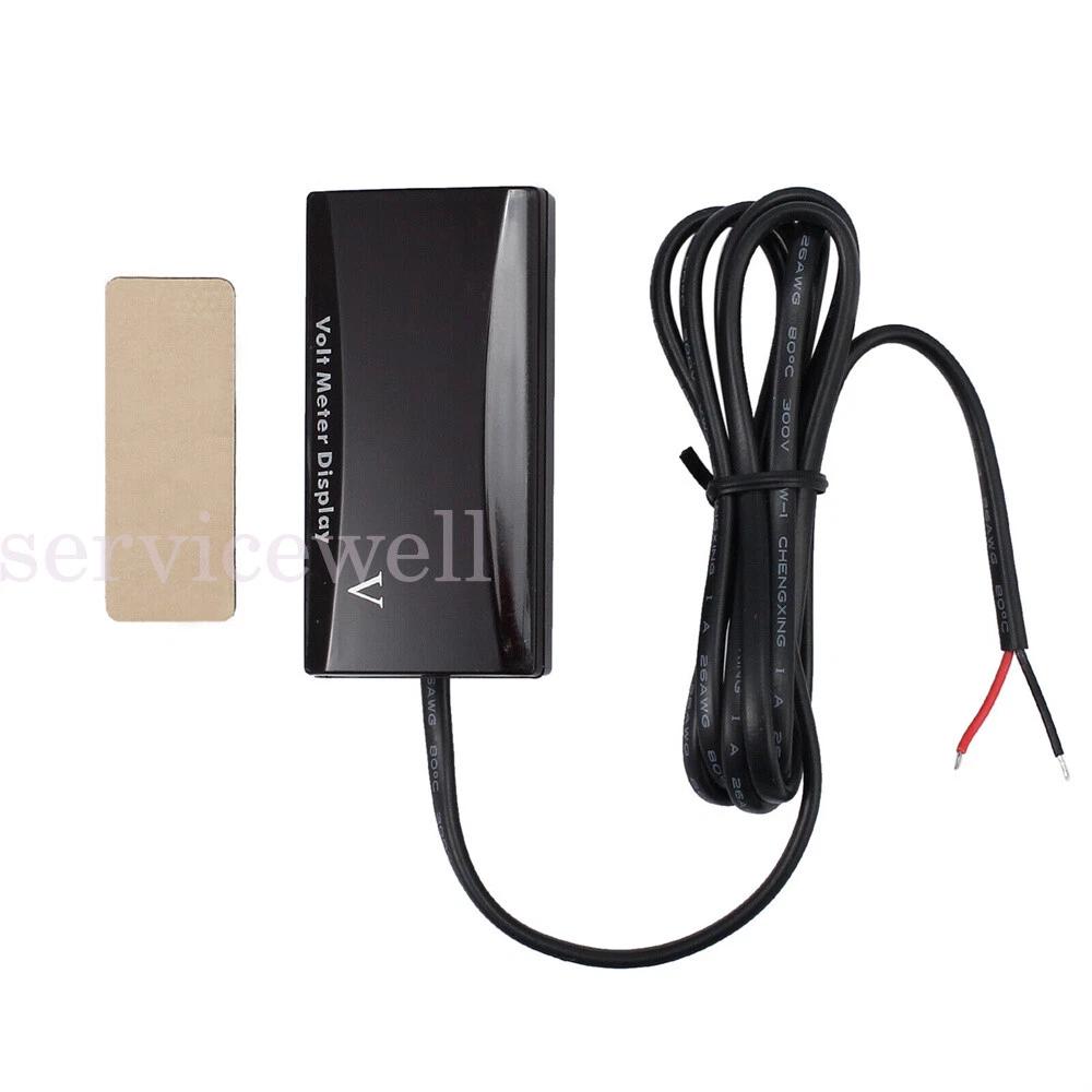 Digital LED Display Voltmeter Voltage Gauge Panel Meter 12V For Car Motorcycle - Image 6