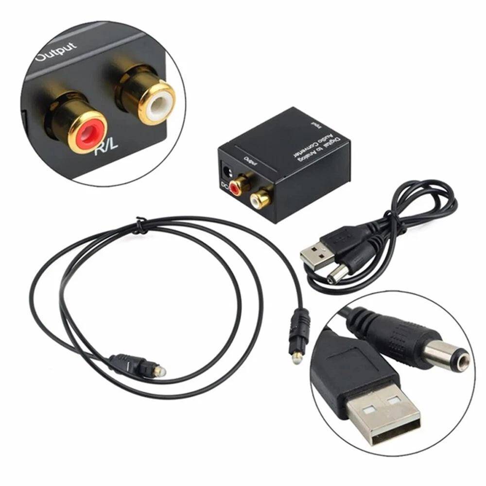 Digital to Analog Converter Optical Coax Toslink RCA L/R Audio Stereo Adapter - Image 4