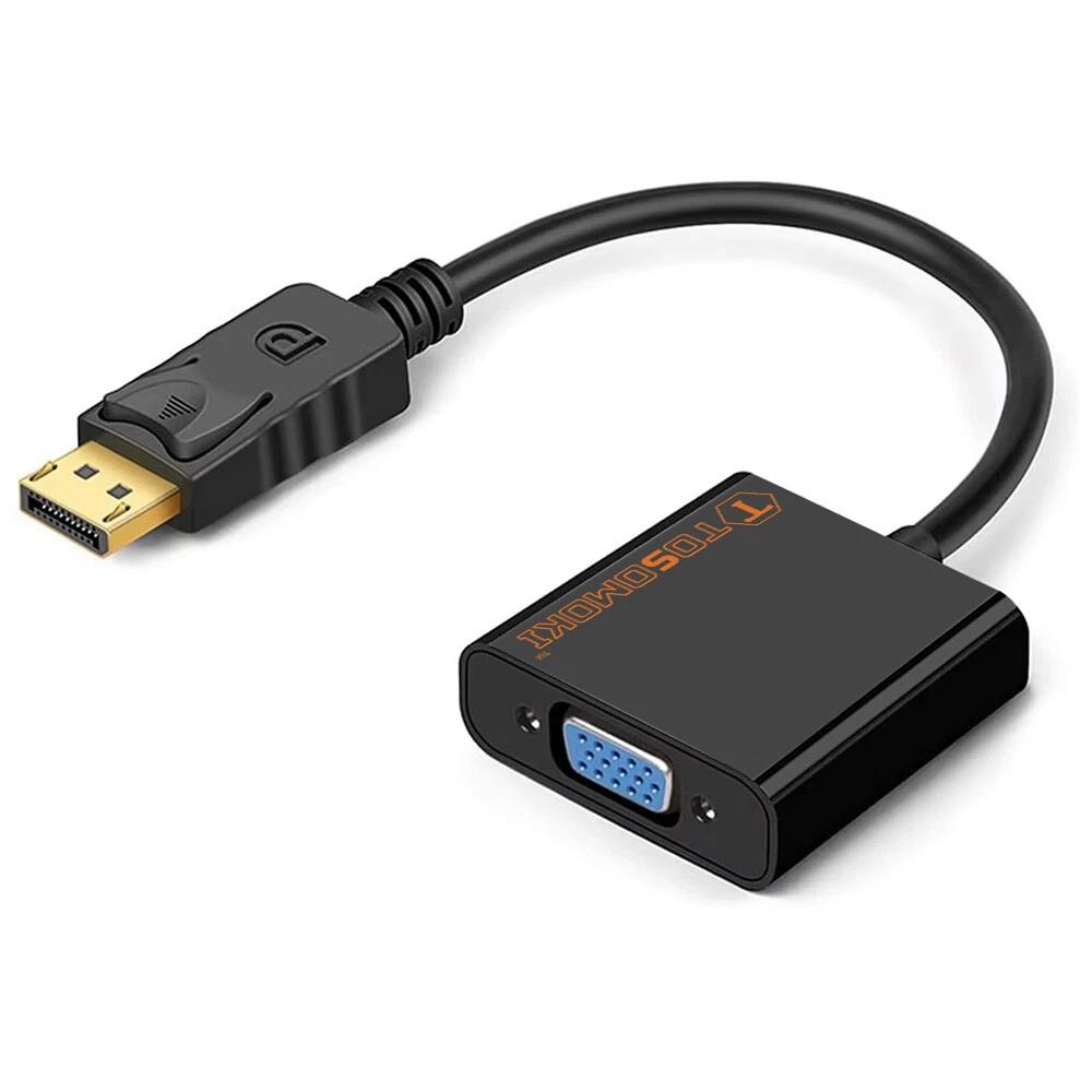 Display Port DP to VGA Adapter Male Female HD Converter Cable PC TV Laptop HP