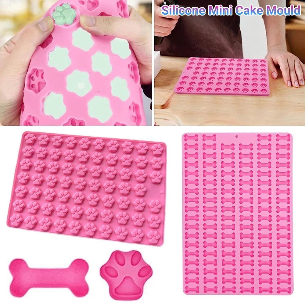 Dog Cat Paw Print Mold Silicone Cake Baking Mold Soap Mold Kitchen Tools