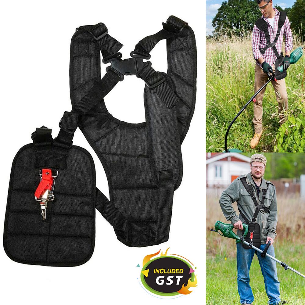 Double Shoulder Strap Harness For Brushcutter Whipper Snipper Trimmers Universal
