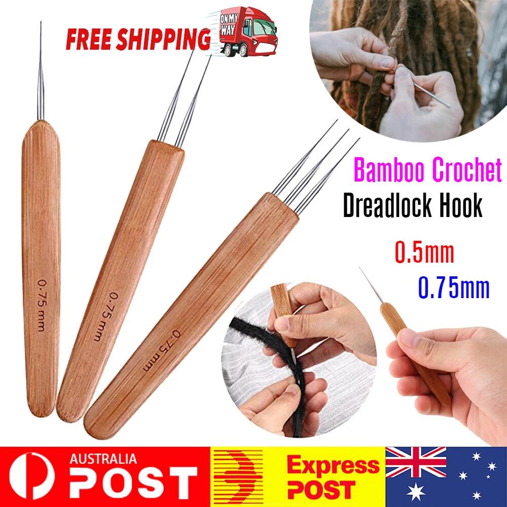 Dreadlock Crochet Needles Braiding Hair Tool Craft Triple Head 0.5/0.75mm