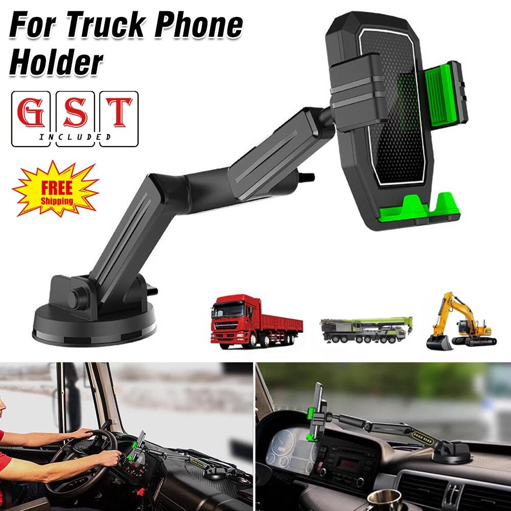 Duty Super Suction Cup and Extra Long Holder for Truck Phone Holder Mount Heavy